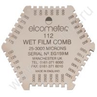 Гексагональная алюминиевая гребенка для измерения толщины мокрого слоя Elcometer 112AL